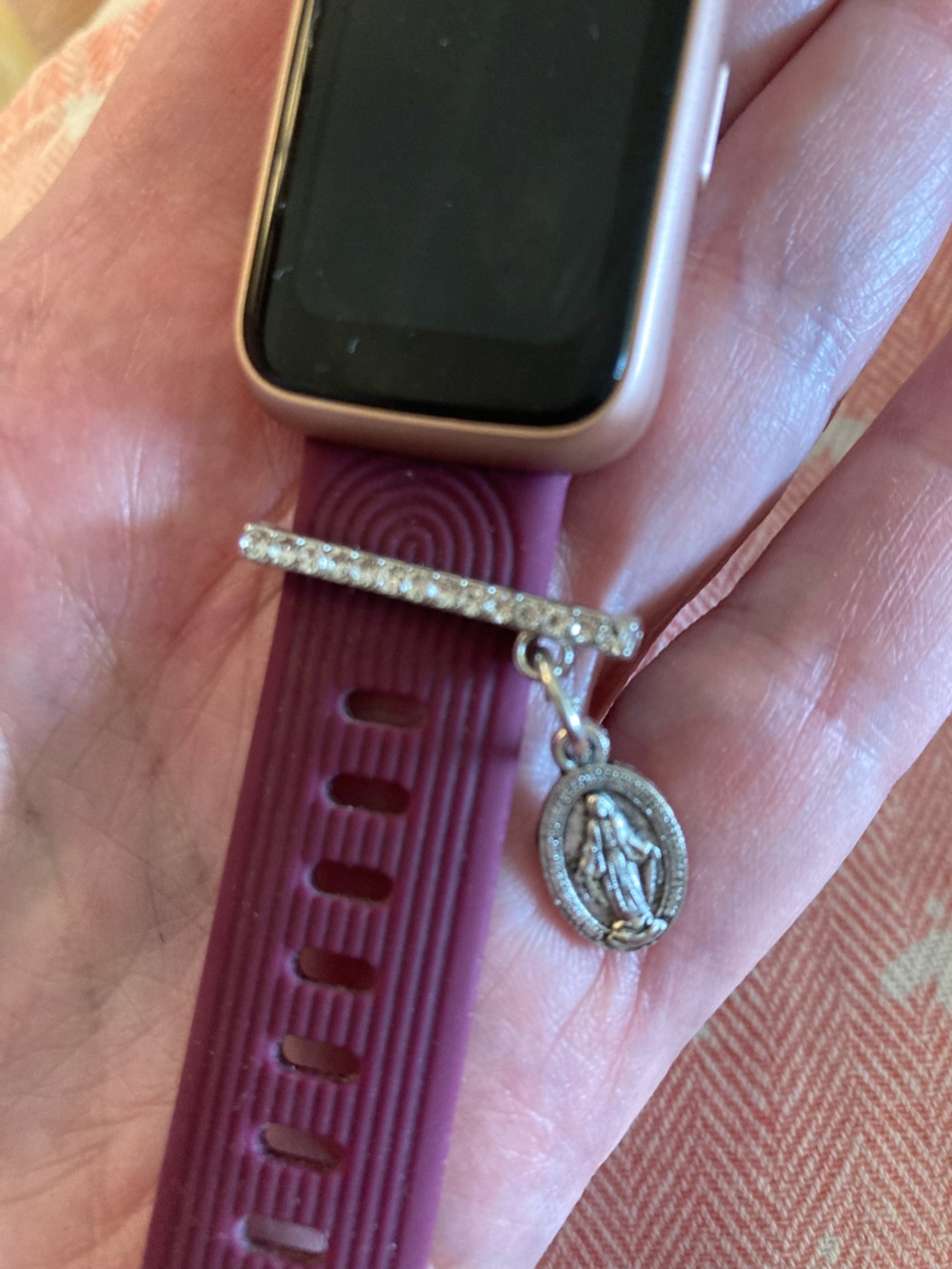 New Mary medal crystals for watch band